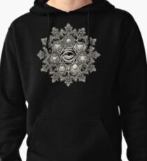 Anahata Seven Chakra Flower Mandala Pullover Hoodie