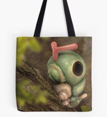 Caterpie on a tree Tote Bag