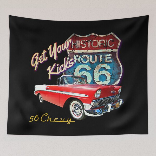 Item preview, 1956 Chevy Bel Air Vintage Retro Classic Car Street Hot Rod Antique Route 66 Design designed and sold by AGED Limited.