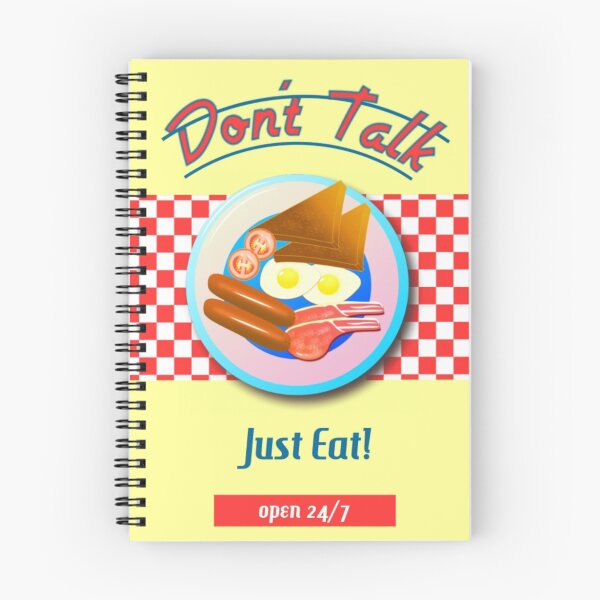 Item preview, DON'T TALK - JUST EAT designed and sold by BellyMen.