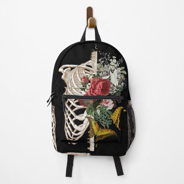 Item preview, Vintage Floral Skeleton Ribcage designed and sold by TheBrotherHouse.