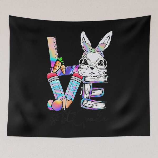 Item preview, Love Rabbit 1st Grade Teacher Bunny Happy Easter Day Eggs . designed and sold by kucelcflotan.