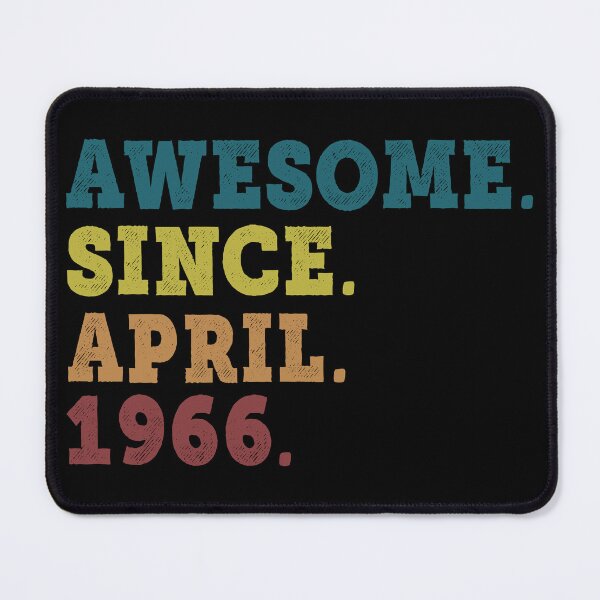 Item preview, Awesome Since April 1966 Retro Vintage 56th Birthday Gift designed and sold by designbychow.