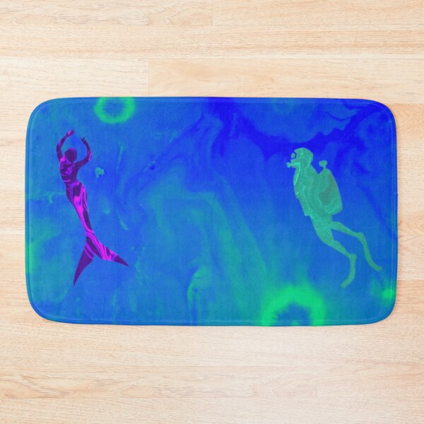 Item preview, Mermaid and Scuba Diver in a Surreal Ocean designed and sold by Artistability.
