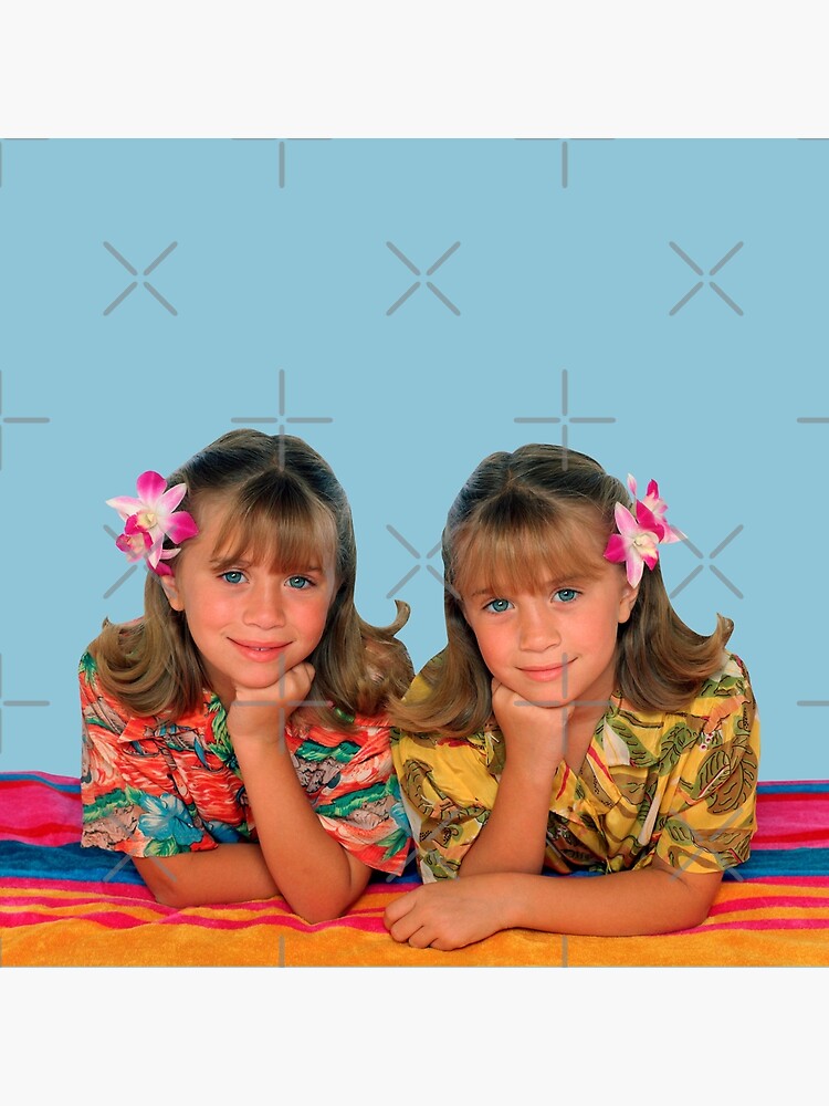 Young Olsen Twins in Hawaiian Shirts
