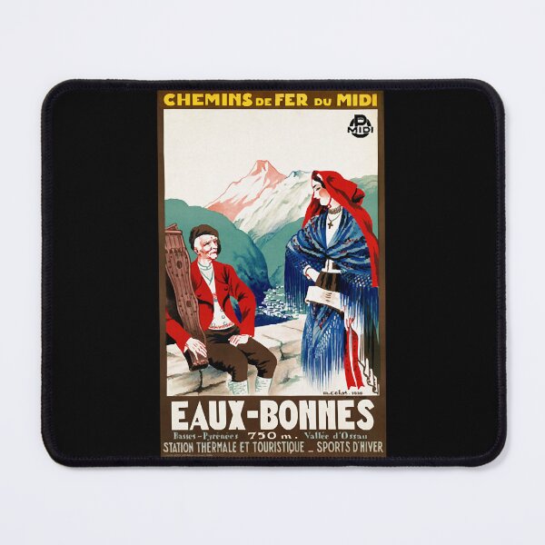 Item preview, Vintage Travel Poster France Eaux Bonnes  designed and sold by RachelPowe4719.