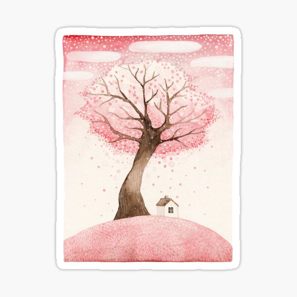 Sakura snow Sticker