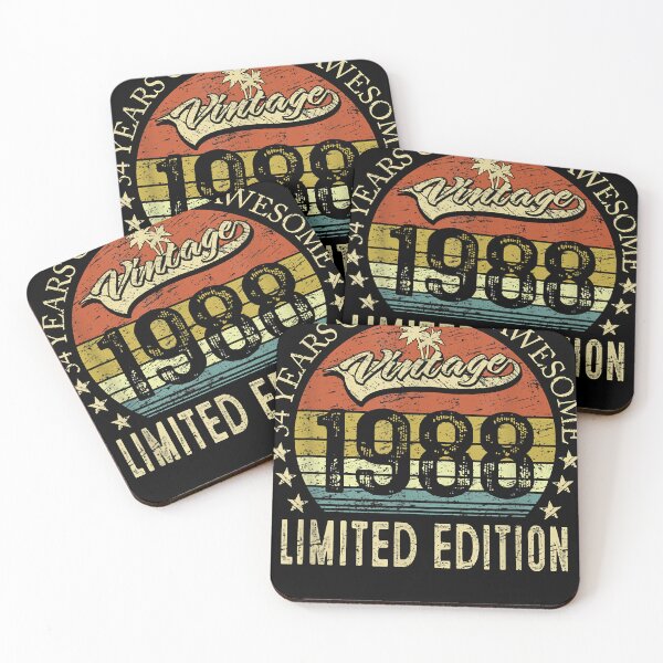 Item preview, 34th Birthday Gifts Vintage 1988 34 Year Old Gift Men Women designed and sold by MaryBeth34.