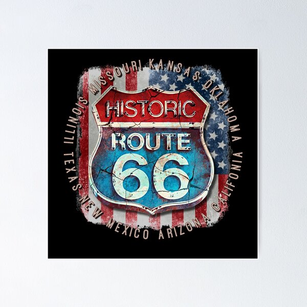 Item preview, Get your kicks on Route 66, What States does Route 66 goes through. designed and sold by AGED Limited.