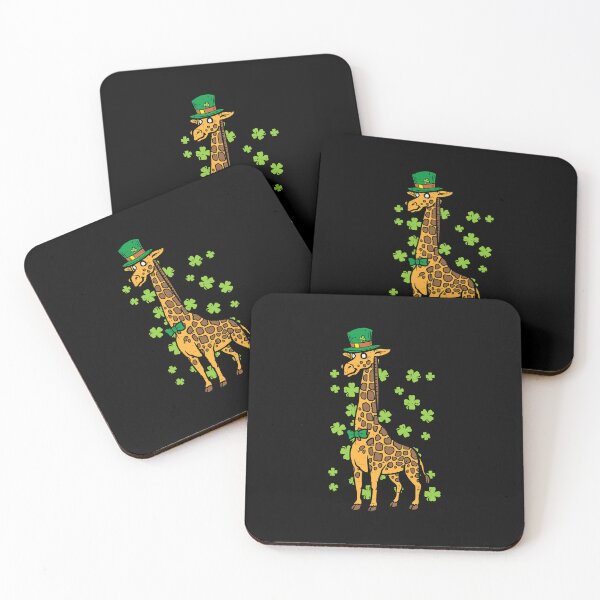 Item preview, Irish Leprechaun Giraffe Shamrock St Patrick Day Animal Gift designed and sold by SkylerKason.