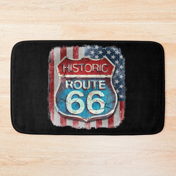 Item preview, Get your kicks on Route 66 sign with the American flag. designed and sold by AGED Limited.