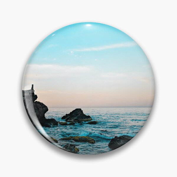 Item preview,  rocky blue ocean beach water  designed and sold by anisbbmbrush.
