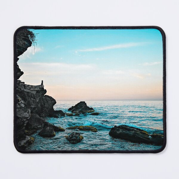 Item preview,  rocky blue ocean beach water  designed and sold by anisbbmbrush.