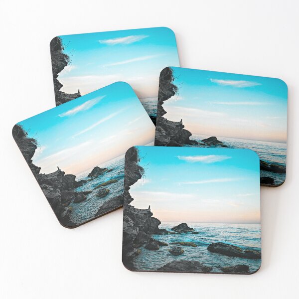 Item preview,  rocky blue ocean beach water  designed and sold by anisbbmbrush.