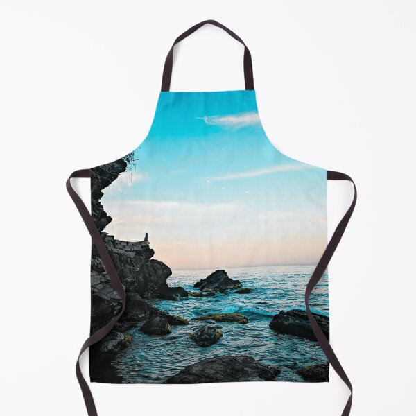 Item preview, rocky blue ocean beach water designed and sold by anisbbmbrush.
