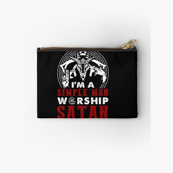 Item preview, I'm a simple man worship satan and like boos designed and sold by JoyceGray.