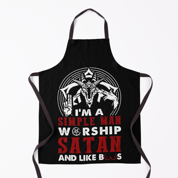 Item preview, I'm a simple man worship satan and like boos designed and sold by JoyceGray.