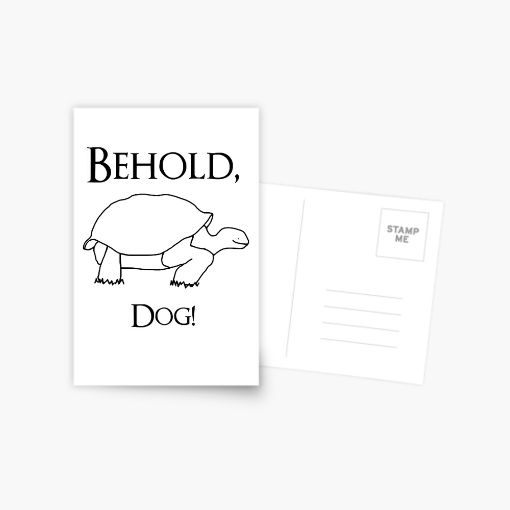 Behold Dog Elden Ring Postcard By Mashelllatorra Redbubble   Paperpc,750x,w,f8f8f8 Pad,1000x1000,f8f8f8.u1 