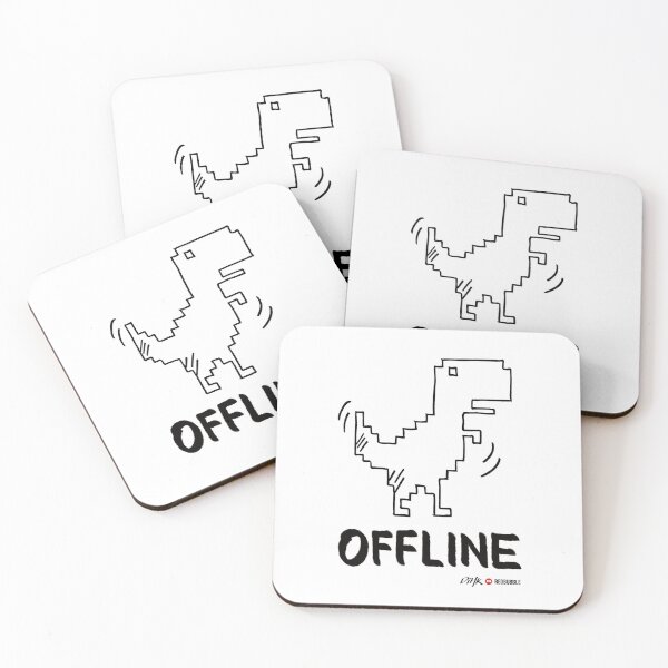 Item preview, Offline Dino (Light Background) designed and sold by DiHK.
