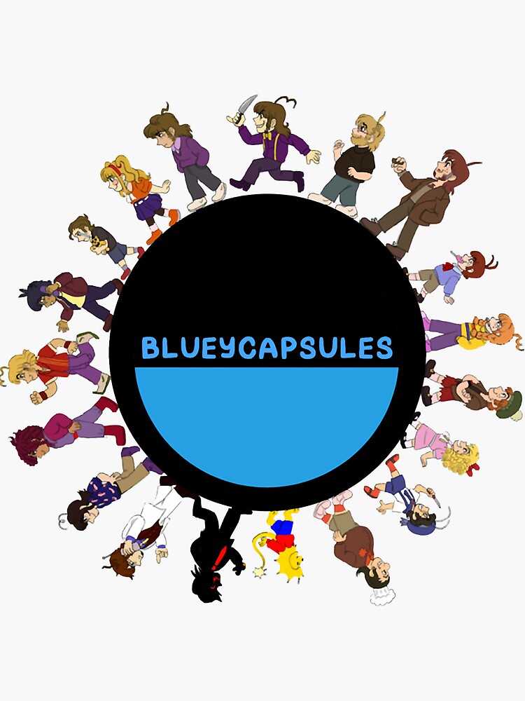 BlueyCapsules characters pack of 5 | Sticker