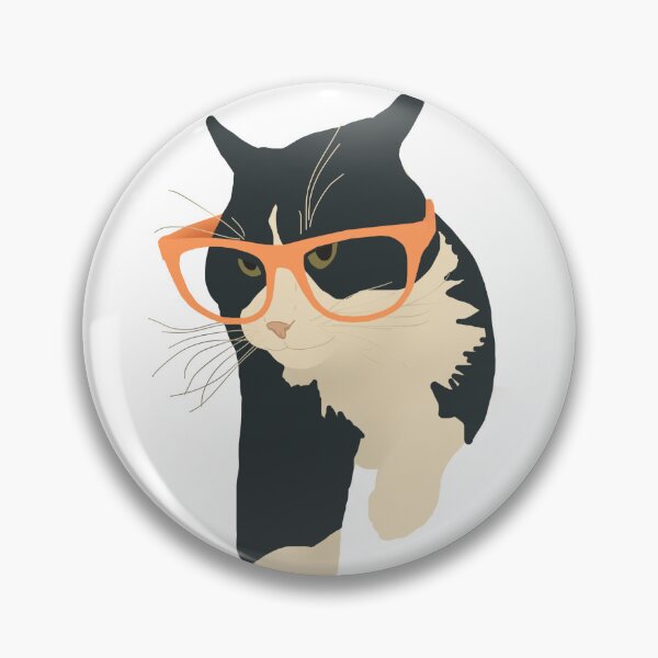 Item preview, Cat in glasses designed and sold by TooCoolUnicorn.
