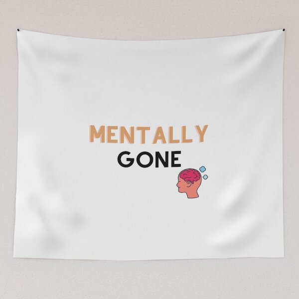 Item preview, Mentally gone Cool, classic T-Shirt  designed and sold by RedaSouq.