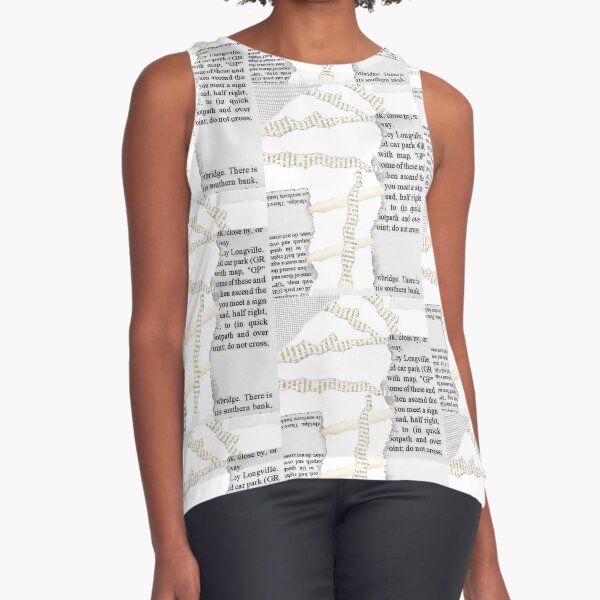 Newspaper  Sleeveless Top