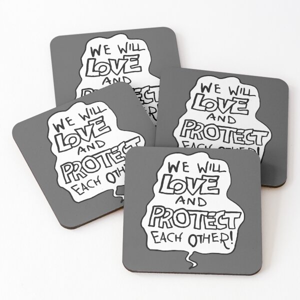 Item preview, We will love and protect each other! designed and sold by ourladyofcoffee.