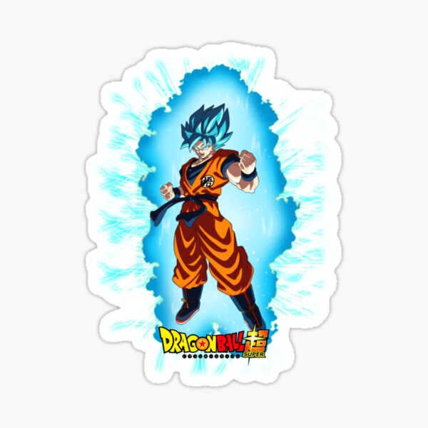 Goku - Blue Hair Super Saiyan Postcard for Sale by animelovah