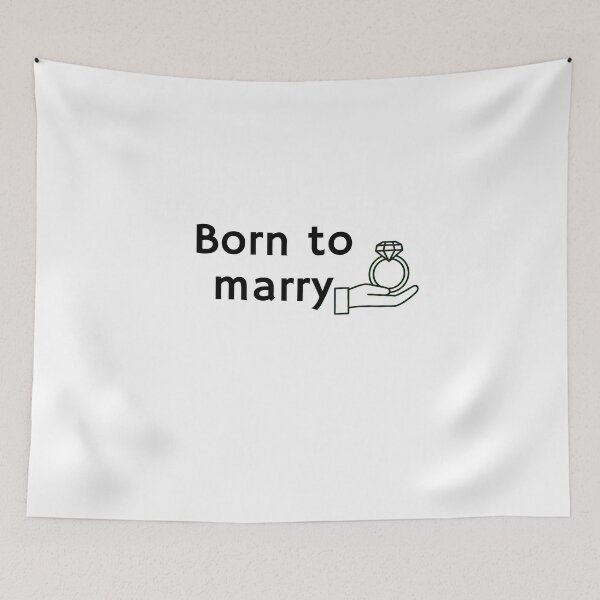 Item preview, Born to marry with ring Cool, classic T-Shirt  designed and sold by RedaSouq.