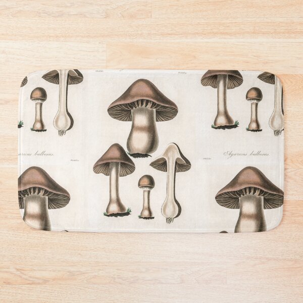 Item preview, Vintage Mushroom - Agaricus bulbosus illustration from Medical Botany (1836) by John Stephenson and James Morss Churchill designed and sold by BestUncommonTee.