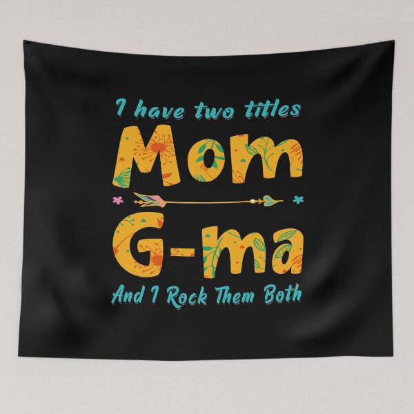 Item preview, Womens I Have Two Titles Mom & G-ma Tie Dye Decor Mothers Day designed and sold by milhesson33.