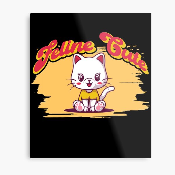 Item preview, Feline Fine - Cute Cat Pun - Kitten Quote designed and sold by RKasper.
