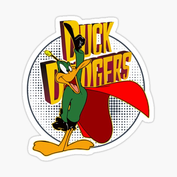 duck dodgers DAFFY BLUE FUNNY CARTOON STICKER - Pro Sport Stickers