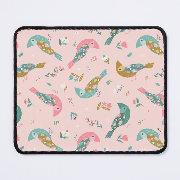 Item preview, Flower Garden Birds on Pink designed and sold by Heather Rosas.