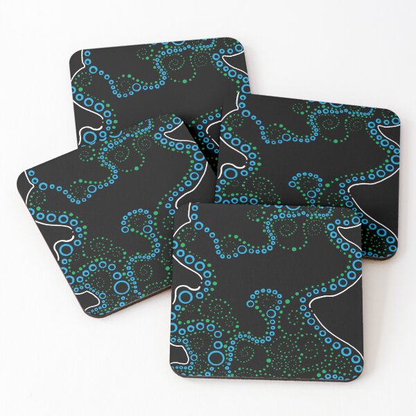 Item preview, Boundless Bubbles Blue Green Abstract designed and sold by that5280lady.