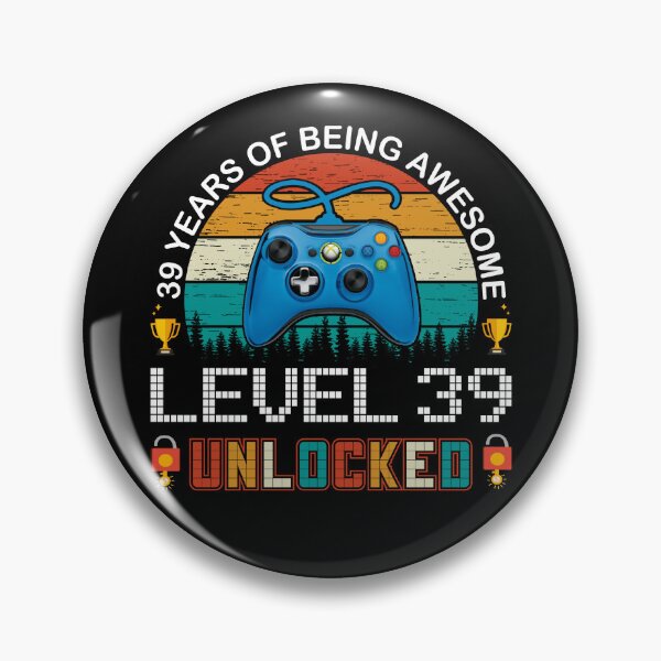 Item preview, 39 Years Of Being Awesome Level 39 Unlocked Gamer designed and sold by PansyBoyd.