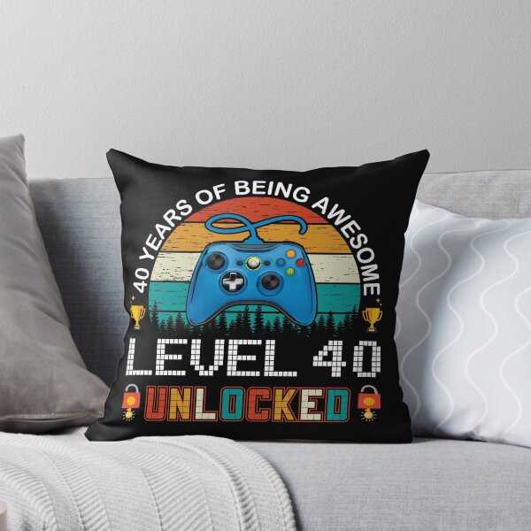 Item preview, 40 Years Of Being Awesome Level 40 Unlocked Gamer designed and sold by PansyBoyd.