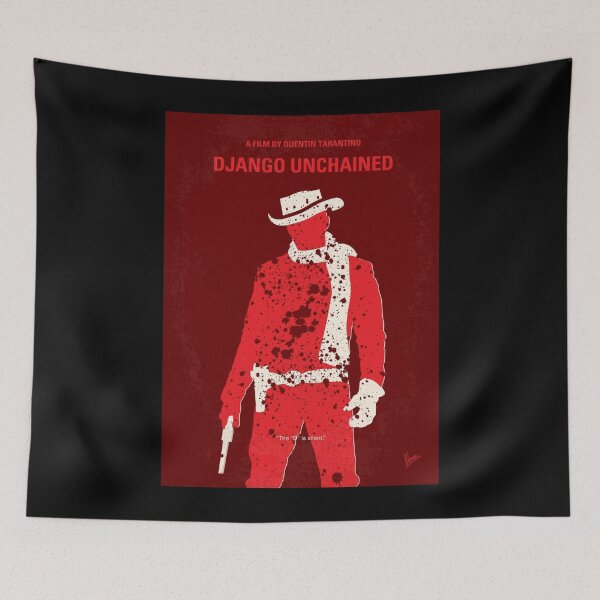 Item preview, No184- Django Unchained minimal movie poster Poster designed and sold by verantfvtoal.