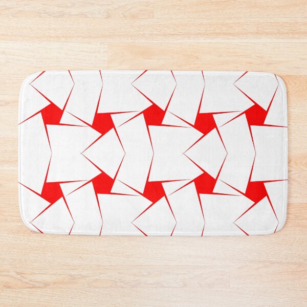 Item preview, Skewed star pattern in red with white background designed and sold by Becky Hunter.