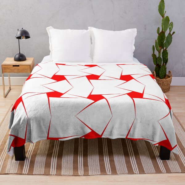 Item preview, Skewed star pattern in red with white background designed and sold by Becky Hunter.