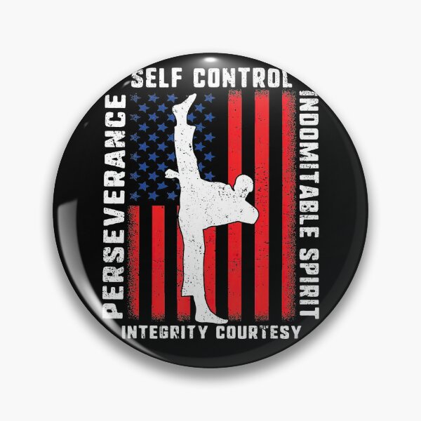 Item preview, Taekwondo 5 Tenets Martial Arts Sports Usa Flag designed and sold by alice12S56.