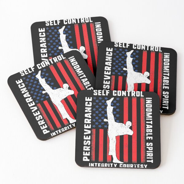 Item preview, Taekwondo 5 Tenets Martial Arts Sports Usa Flag designed and sold by alice12S56.