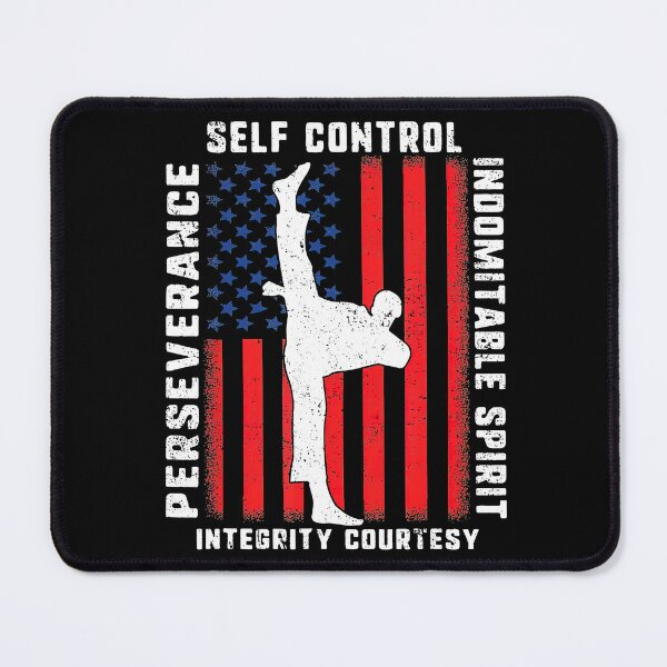 Item preview, Taekwondo 5 Tenets Martial Arts Sports Usa Flag designed and sold by alice12S56.