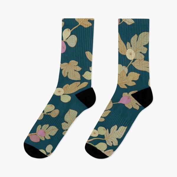 Item preview, Fig Trees Prussian Blue designed and sold by Cecilia Mok.
