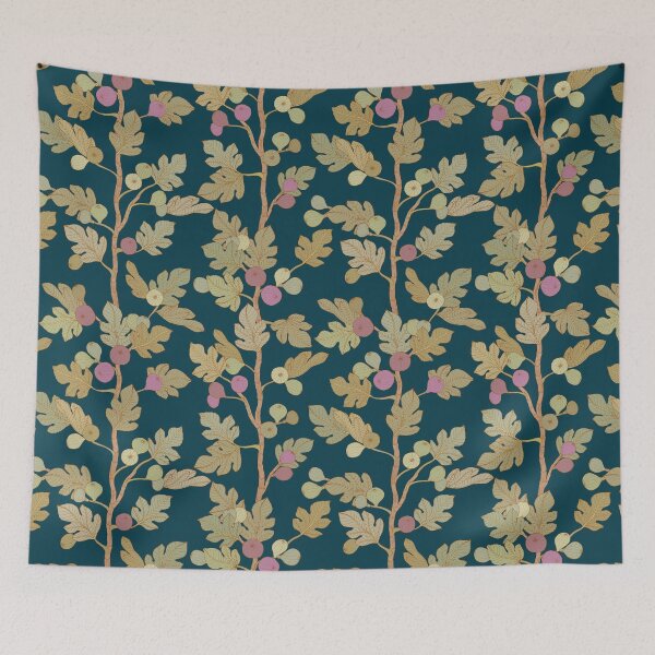 Item preview, Fig Trees Prussian Blue designed and sold by Cecilia Mok.