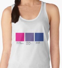 LGBT COLOR PANTONE PALLETE BISEXUAL COMMUNITY DESIGN Women's Tank Top