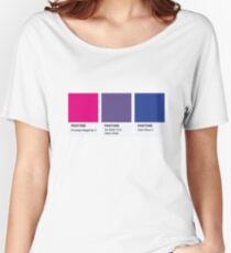 LGBT COLOR PANTONE PALLETE BISEXUAL COMMUNITY DESIGN Women's Relaxed Fit T-Shirt