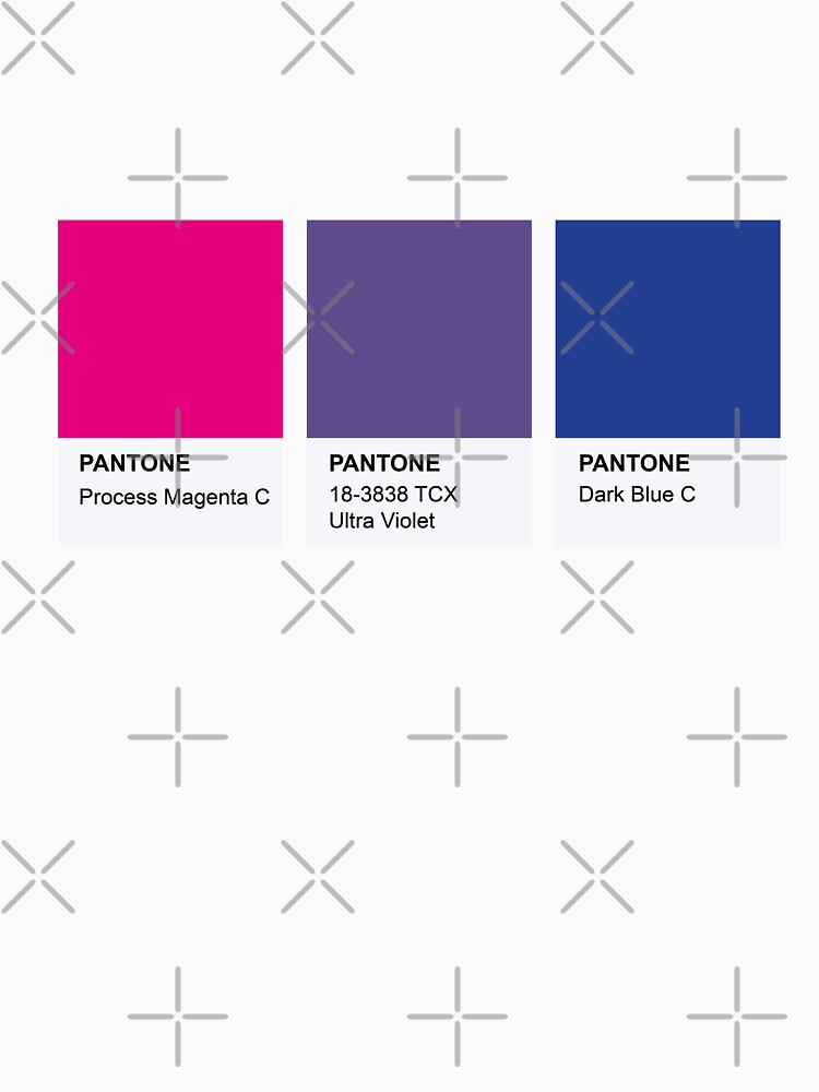 LGBT COLOR PANTONE PALLETE BISEXUAL COMMUNITY DESIGN by revolutionlove