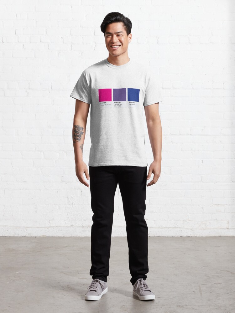 Alternate view of LGBT COLOR PANTONE PALLETE BISEXUAL COMMUNITY DESIGN Classic T-Shirt